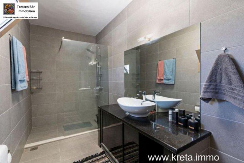 Mitropoli Kreta Mitropoli moderne renovierte Naturstein Villa mit separatem Studio zu verkaufen Haus kaufen